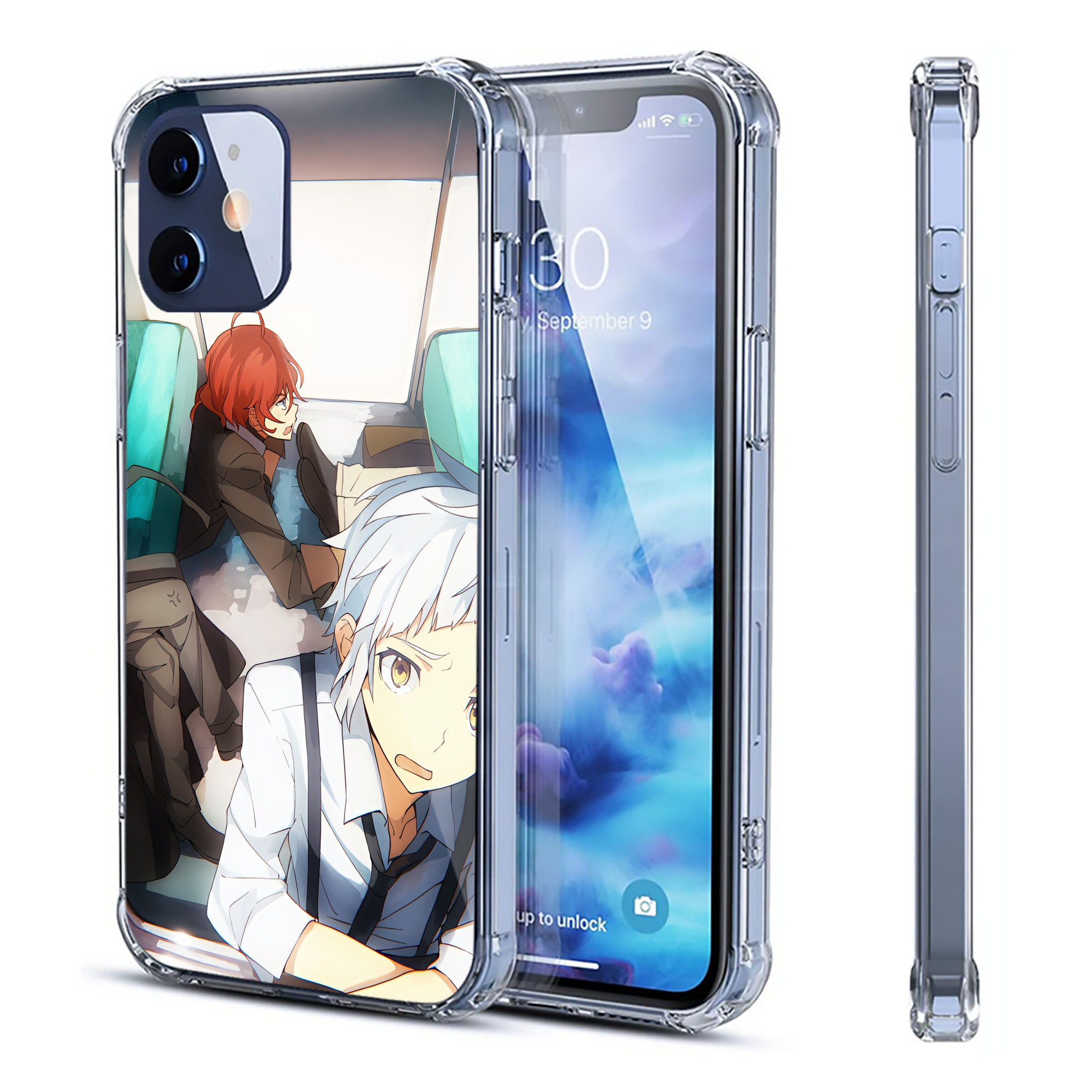 （画像用） 文豪ストレイドッグス Bungo Stray Dogs 【iPhone 12シリーズ対応】透明スマホケース（クリアソフトケース）